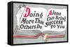 Doing More Than Others Do-null-Framed Stretched Canvas