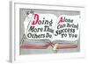 Doing More Than Others Do-null-Framed Art Print