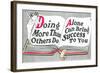 Doing More Than Others Do-null-Framed Art Print