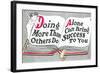 Doing More Than Others Do-null-Framed Art Print