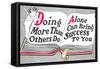 Doing More Than Others Do-null-Framed Stretched Canvas