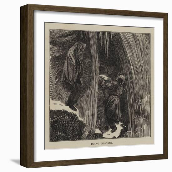 Doing Niagara-Arthur Boyd Houghton-Framed Giclee Print