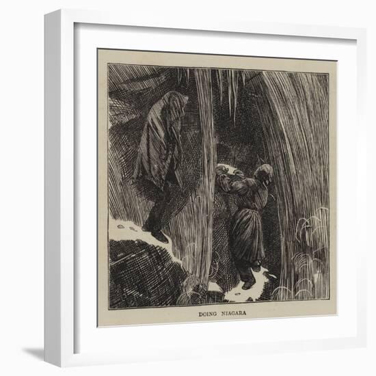 Doing Niagara-Arthur Boyd Houghton-Framed Giclee Print