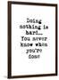 Doing Nothing-Design Fabrikken-Framed Art Print