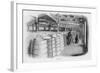 Doing the Ale Rounds at Barclay and Perkins Brewery-null-Framed Art Print