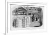 Doing the Ale Rounds at Barclay and Perkins Brewery-null-Framed Art Print