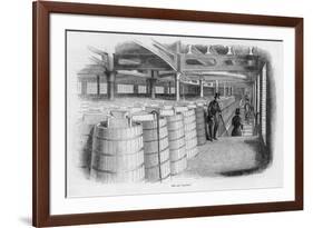 Doing the Ale Rounds at Barclay and Perkins Brewery-null-Framed Art Print