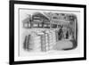 Doing the Ale Rounds at Barclay and Perkins Brewery-null-Framed Art Print