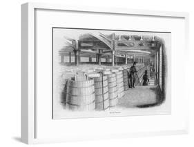 Doing the Ale Rounds at Barclay and Perkins Brewery-null-Framed Art Print