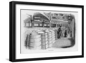 Doing the Ale Rounds at Barclay and Perkins Brewery-null-Framed Art Print