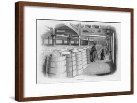 Doing the Ale Rounds at Barclay and Perkins Brewery-null-Framed Art Print