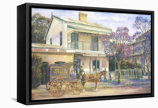 Doing the Rounds-John Bradley-Framed Stretched Canvas