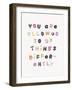 Doing Things Differently-Archie Stone-Framed Giclee Print