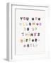 Doing Things Differently-Archie Stone-Framed Giclee Print