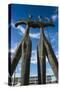 Dois Candangos (The Warriors), Monument of Builders of Brasilia, Brazil, South America-Michael Runkel-Stretched Canvas