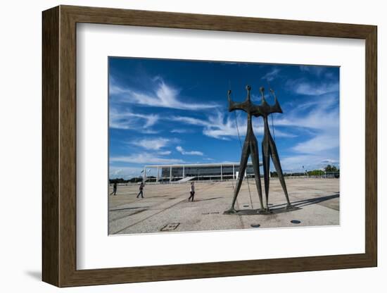 Dois Candangos (The Warriors), Monument of Builders of Brasilia, Brazil, South America-Michael Runkel-Framed Photographic Print