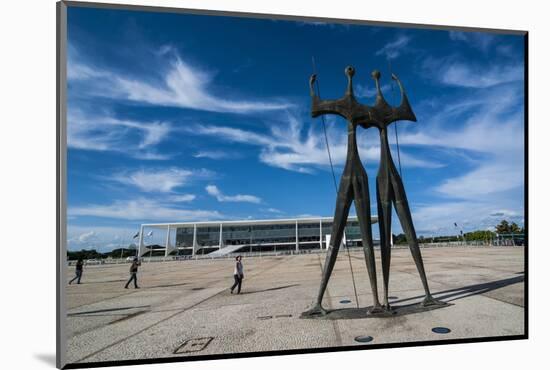 Dois Candangos (The Warriors), Monument of Builders of Brasilia, Brazil, South America-Michael Runkel-Mounted Photographic Print