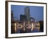 Dojima River at Night, Osaka, Japan-Richardson Rolf-Framed Photographic Print