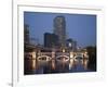 Dojima River at Night, Osaka, Japan-Richardson Rolf-Framed Photographic Print