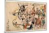 Doke Hyakumanben-Kawanabe Kyosai-Mounted Giclee Print