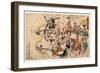 Doke Hyakumanben-Kawanabe Kyosai-Framed Giclee Print