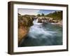 Dolan Falls Preserve, Texas:  Horizontal Landscape of the Dolan Falls During Sunset.-Ian Shive-Framed Premium Photographic Print