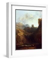 Dolbadern Castle, North Wales-J. M. W. Turner-Framed Giclee Print