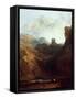 Dolbadern Castle, North Wales-J. M. W. Turner-Framed Stretched Canvas