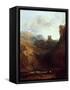 Dolbadern Castle, North Wales-J. M. W. Turner-Framed Stretched Canvas