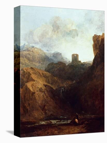 Dolbadern Castle, North Wales-J. M. W. Turner-Stretched Canvas