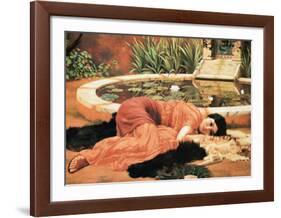 Dolce Far Niente-John William Godward-Framed Art Print