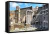 Dolce Vita Rome Collection - Antique Ruins Rome V-Philippe Hugonnard-Framed Stretched Canvas