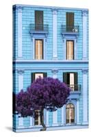 Dolce Vita Rome Collection - Blue Building Facade II-Philippe Hugonnard-Stretched Canvas