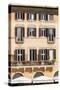 Dolce Vita Rome Collection - Building Facade Orange II-Philippe Hugonnard-Stretched Canvas