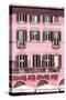 Dolce Vita Rome Collection - Building Facade Pink II-Philippe Hugonnard-Stretched Canvas