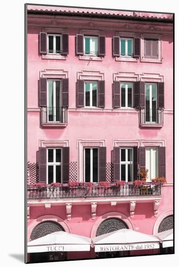 Dolce Vita Rome Collection - Building Facade Pink II-Philippe Hugonnard-Mounted Photographic Print