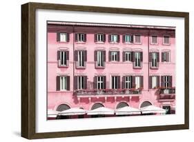 Dolce Vita Rome Collection - Building Facade Pink-Philippe Hugonnard-Framed Photographic Print