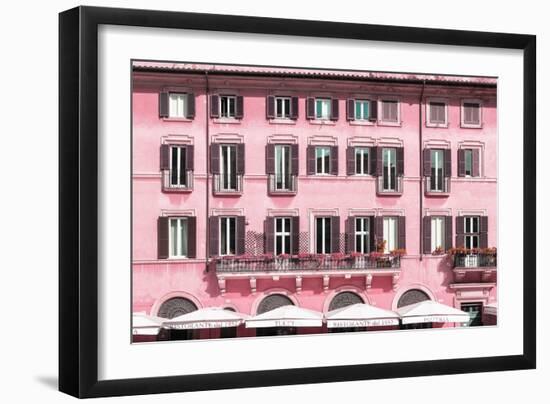 Dolce Vita Rome Collection - Building Facade Pink-Philippe Hugonnard-Framed Photographic Print