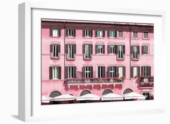 Dolce Vita Rome Collection - Building Facade Pink-Philippe Hugonnard-Framed Photographic Print