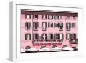 Dolce Vita Rome Collection - Building Facade Pink-Philippe Hugonnard-Framed Photographic Print