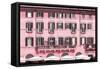 Dolce Vita Rome Collection - Building Facade Pink-Philippe Hugonnard-Framed Stretched Canvas