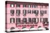 Dolce Vita Rome Collection - Building Facade Pink-Philippe Hugonnard-Stretched Canvas