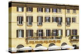 Dolce Vita Rome Collection - Building Facade Yellow-Philippe Hugonnard-Stretched Canvas