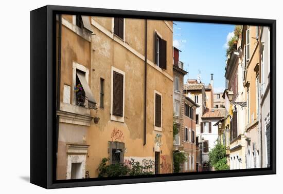 Dolce Vita Rome Collection - Buildings Facade-Philippe Hugonnard-Framed Stretched Canvas
