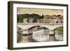 Dolce Vita Rome Collection - City of Bridge at Sunset-Philippe Hugonnard-Framed Photographic Print