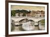 Dolce Vita Rome Collection - City of Bridge at Sunset-Philippe Hugonnard-Framed Photographic Print