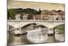 Dolce Vita Rome Collection - City of Bridge at Sunset-Philippe Hugonnard-Mounted Photographic Print