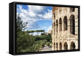 Dolce Vita Rome Collection - Colosseum Architecture-Philippe Hugonnard-Framed Stretched Canvas