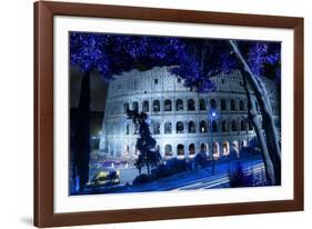 Dolce Vita Rome Collection - Colosseum at Blue Night-Philippe Hugonnard-Framed Photographic Print