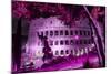 Dolce Vita Rome Collection - Colosseum at Pink Night-Philippe Hugonnard-Mounted Photographic Print